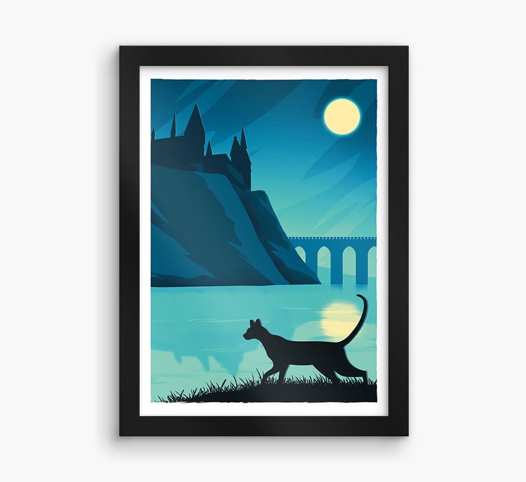 Magical Adventure: Personalized {breedCommonName} Framed Print