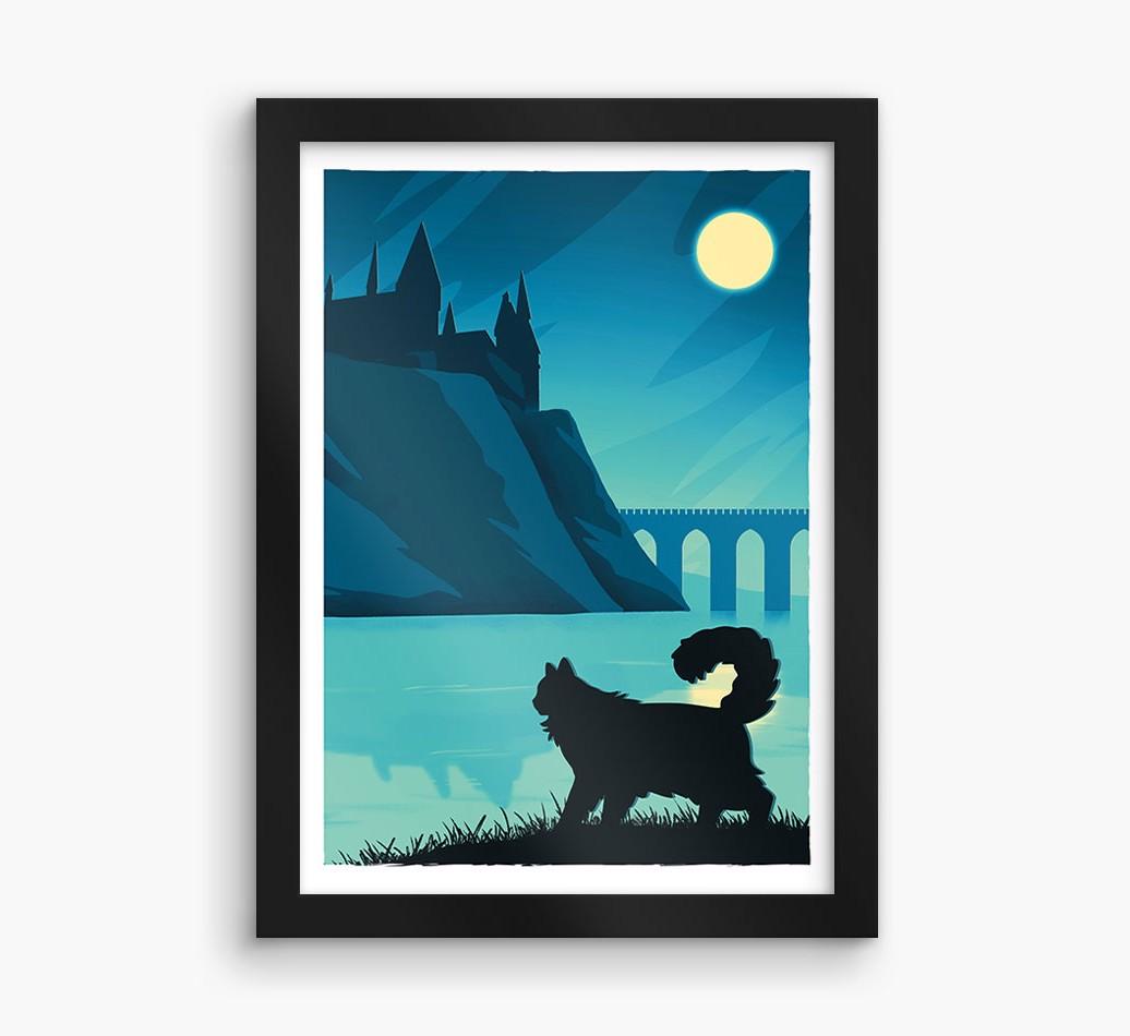 Magical Adventure: Personalized {breedCommonName} Framed Print