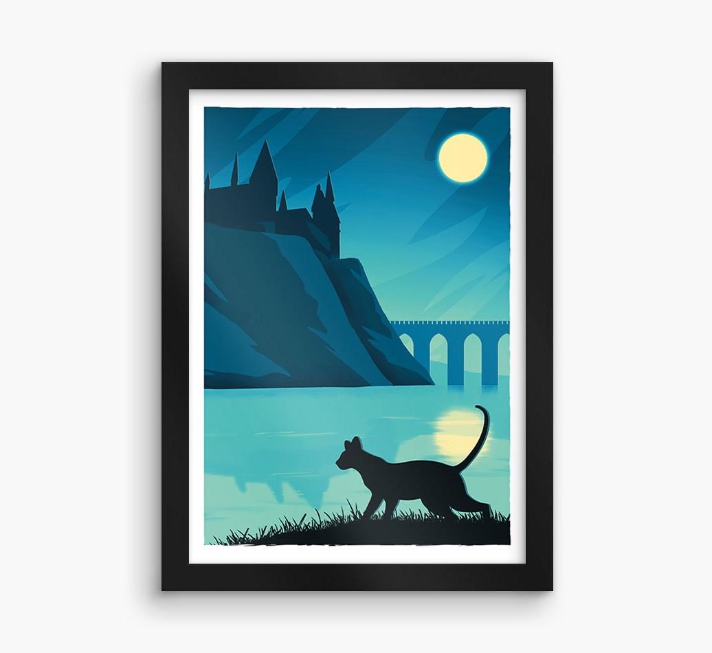 Magical Adventure: Personalized {breedCommonName} Framed Print