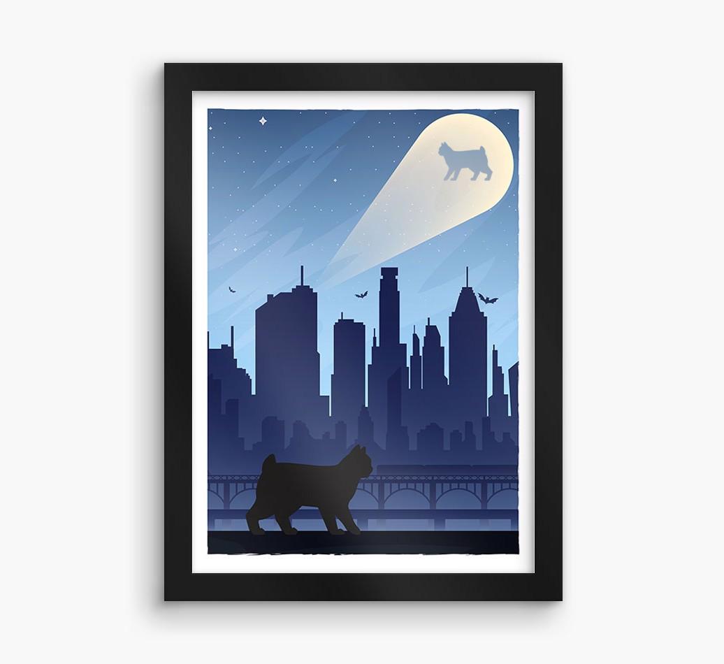 Superhero Adventure: Personalized {breedCommonName} Framed Print