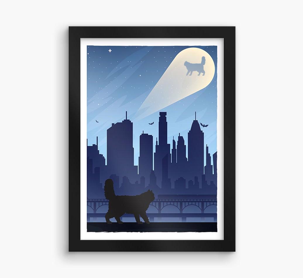 Superhero Adventure: Personalized {breedCommonName} Framed Print