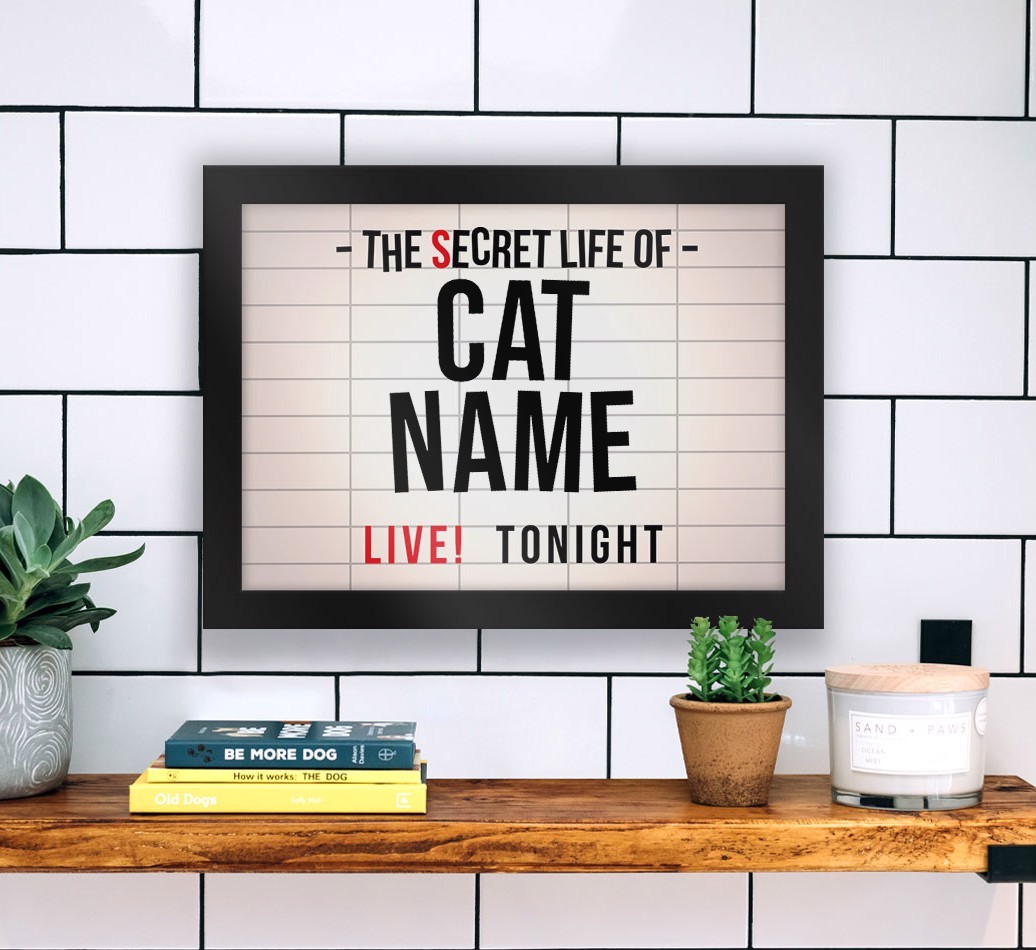 The Secret Life Of: Personalised {breedCommonName} Framed Print