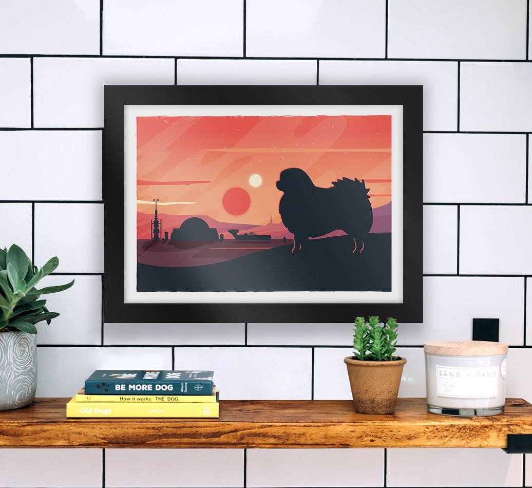 Sci-Fi Adventure: Personalised {breedFullName} Framed Print