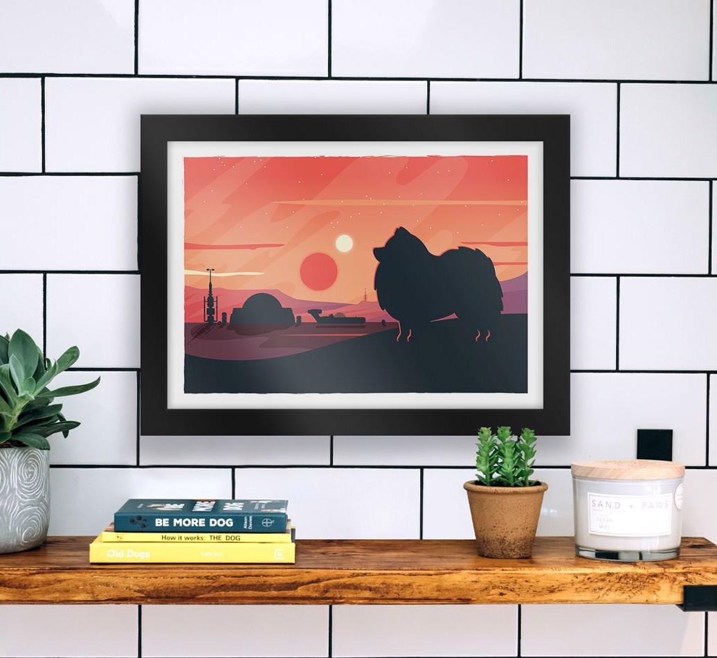 Sci-Fi Adventure: Personalized {breedFullName} Framed Print