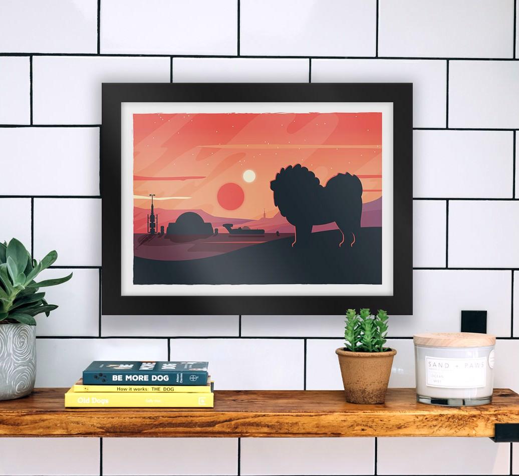 Sci-Fi Adventure: Personalized {breedFullName} Framed Print