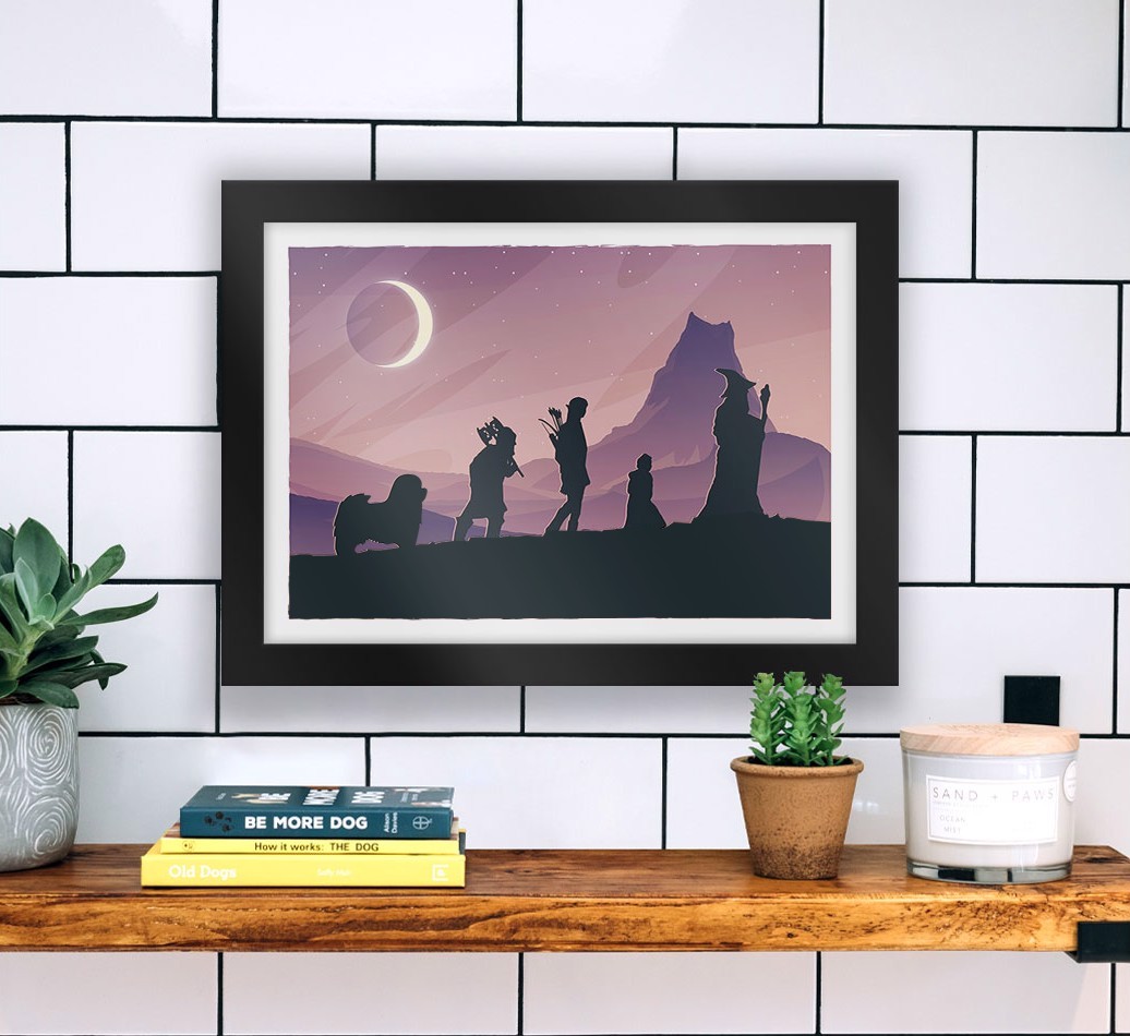 Fantasy Adventure: Personalised {breedFullName} Framed Print