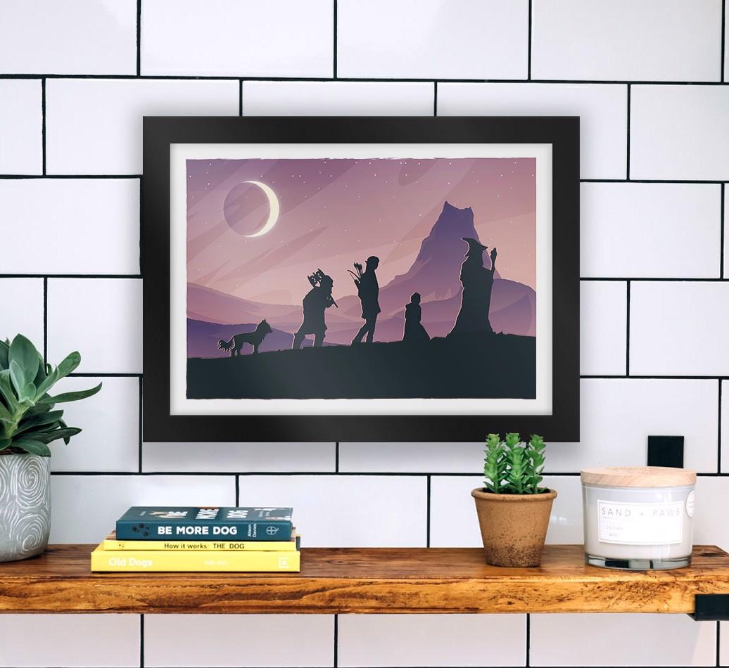 Fantasy Adventure: Personalized {breedFullName} Framed Print