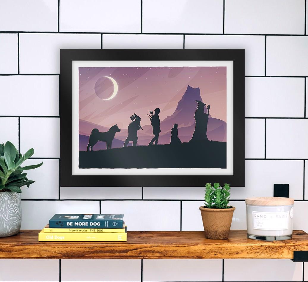 Fantasy Adventure: Personalized {breedFullName} Framed Print