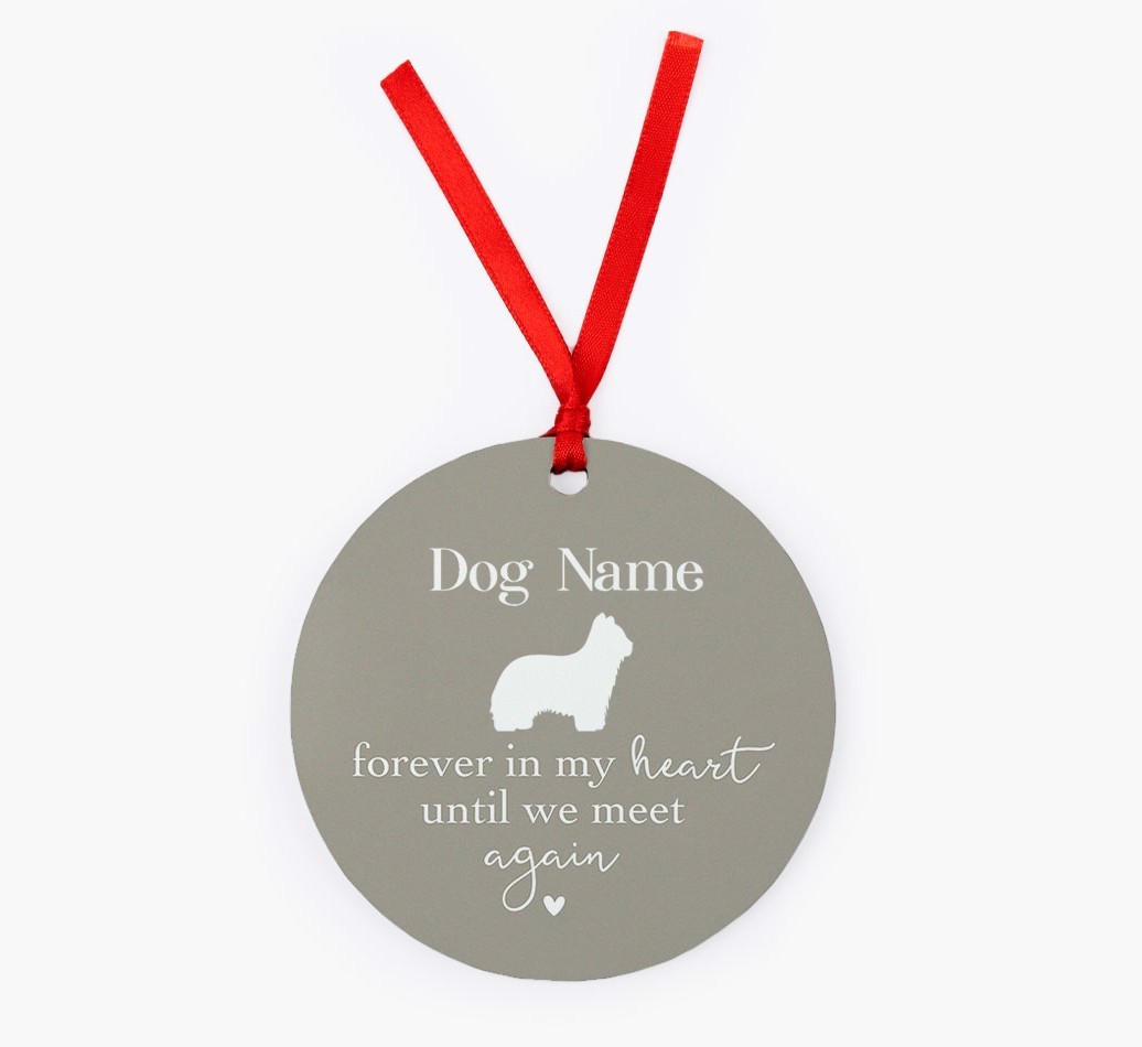 Until We Meet Again: Personalized {breedFullName} Christmas Decoration
