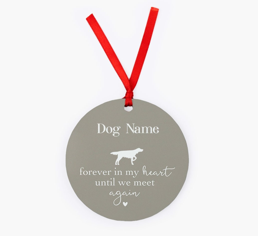 Until We Meet Again: Personalized {breedFullName} Christmas Decoration
