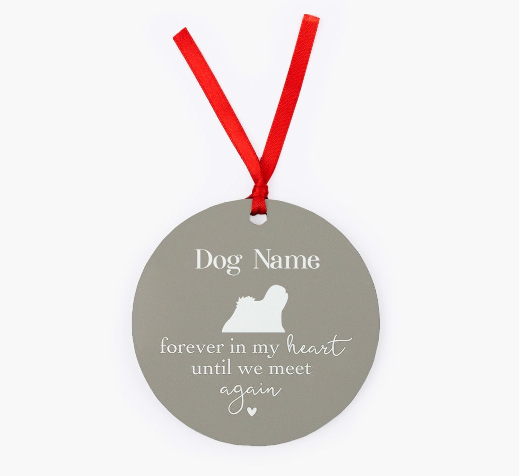 Until We Meet Again: Personalized {breedFullName} Christmas Decoration