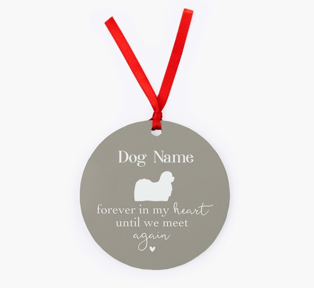 Until We Meet Again: Personalized {breedFullName} Christmas Decoration