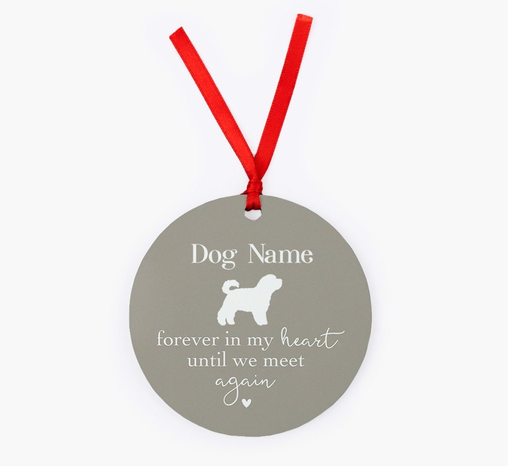 Until We Meet Again: Personalized {breedFullName} Christmas Decoration