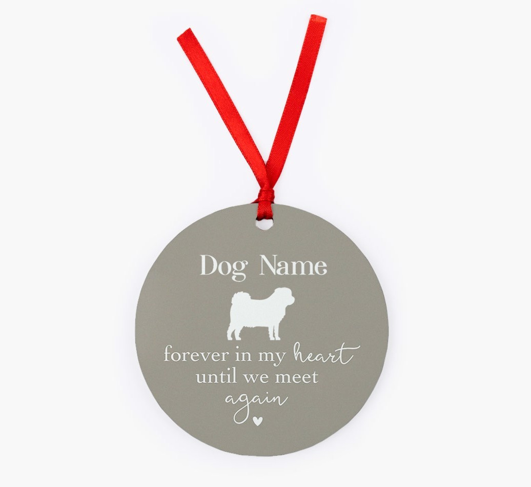 Until We Meet Again: Personalized {breedFullName} Christmas Decoration