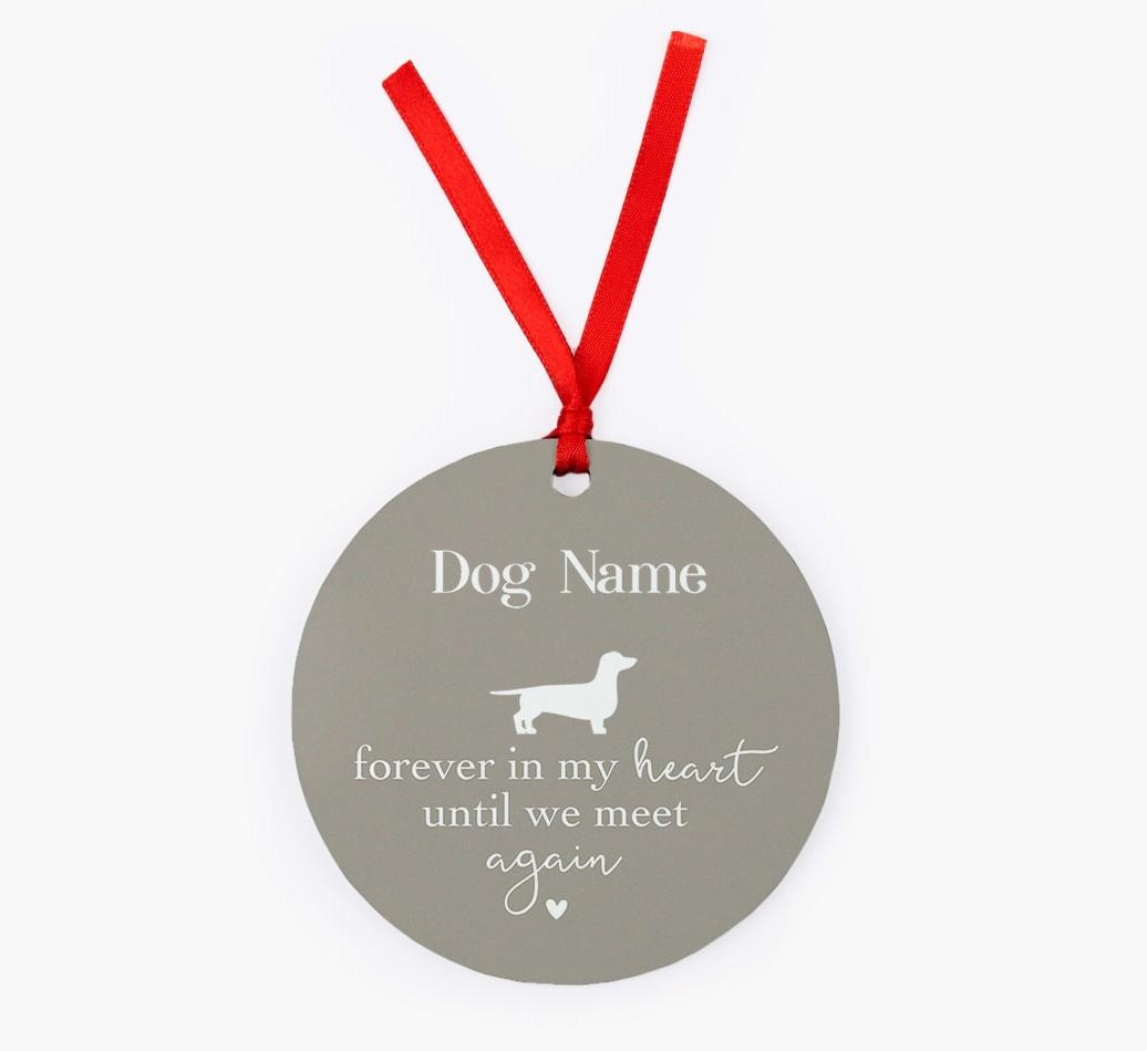 Until We Meet Again: Personalized {breedFullName} Christmas Decoration