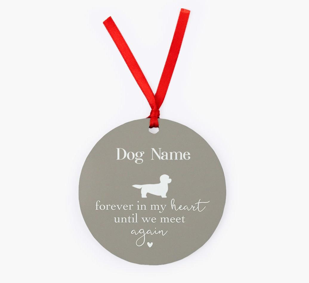Until We Meet Again: Personalized {breedFullName} Christmas Decoration