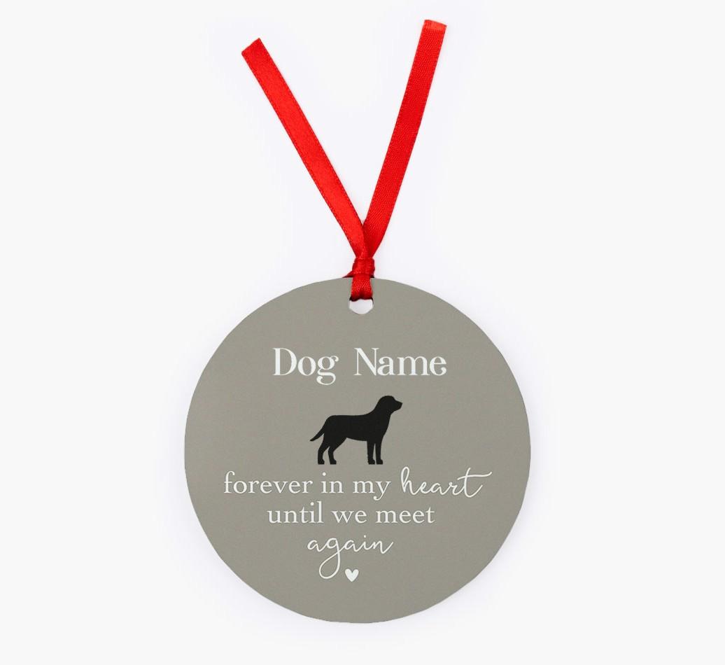 Until We Meet Again: Personalized {breedFullName} Christmas Decoration