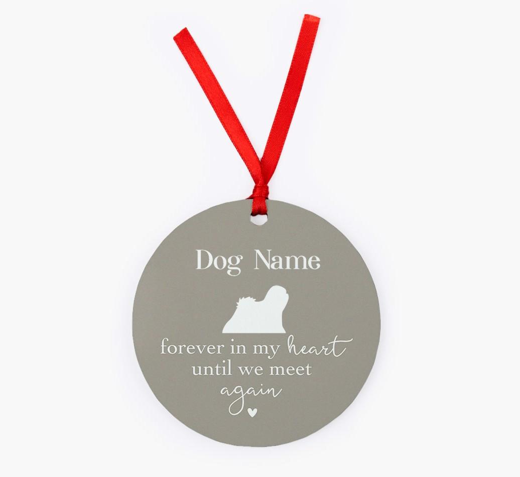 Until We Meet Again: Personalized {breedFullName} Christmas Decoration