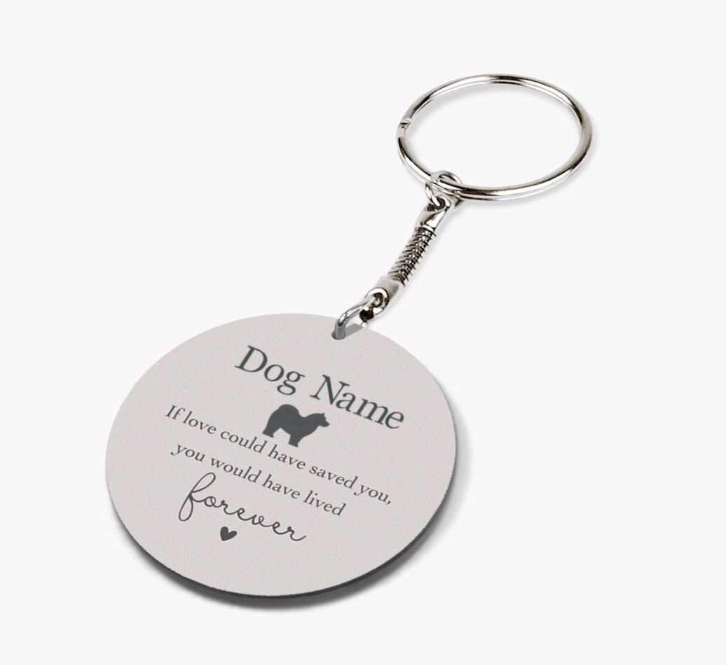 If Love Could Have Saved You: Personalised {breedFullName} Double-Sided Keyring