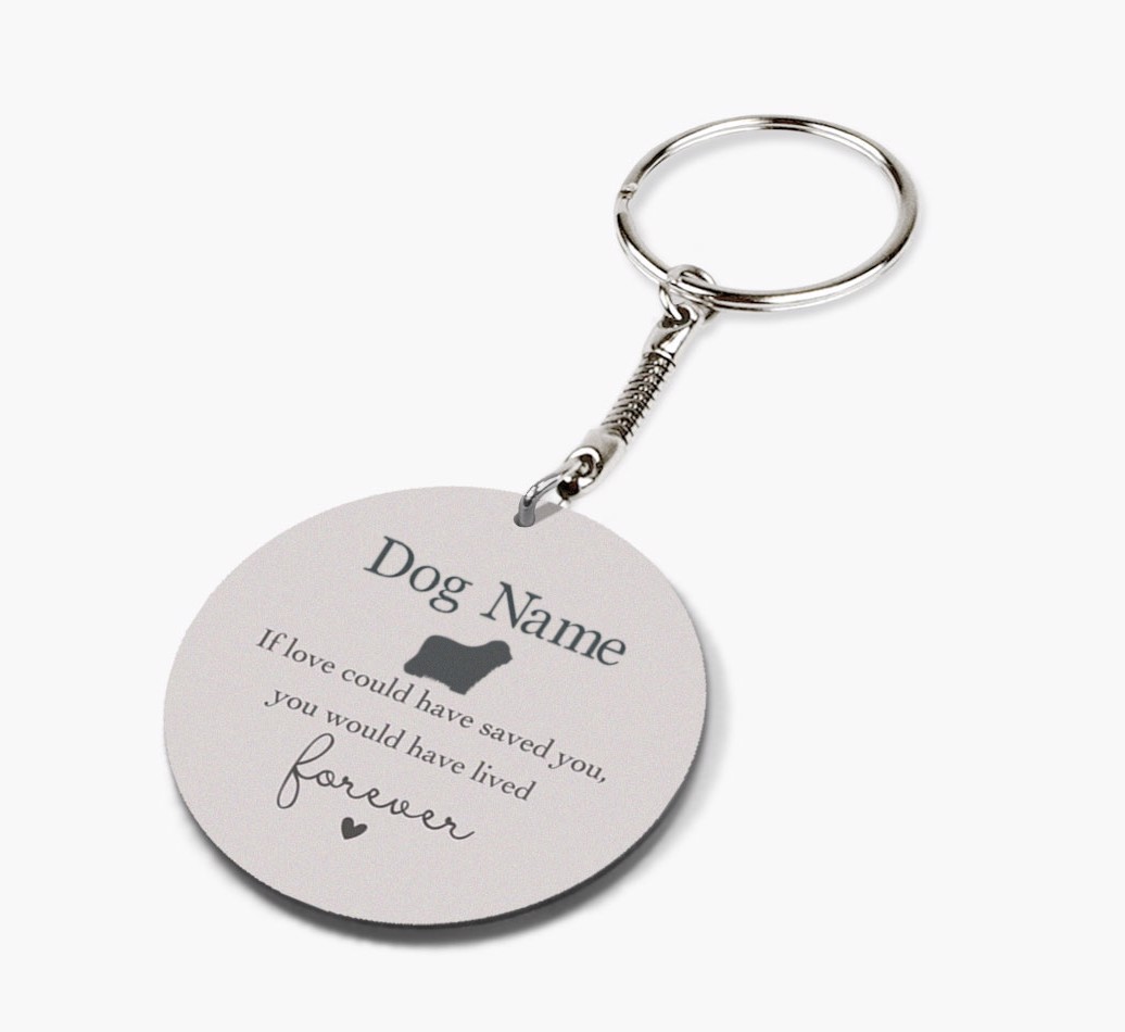 If Love Could Have Saved You: Personalized {breedFullName} Double-Sided keychain