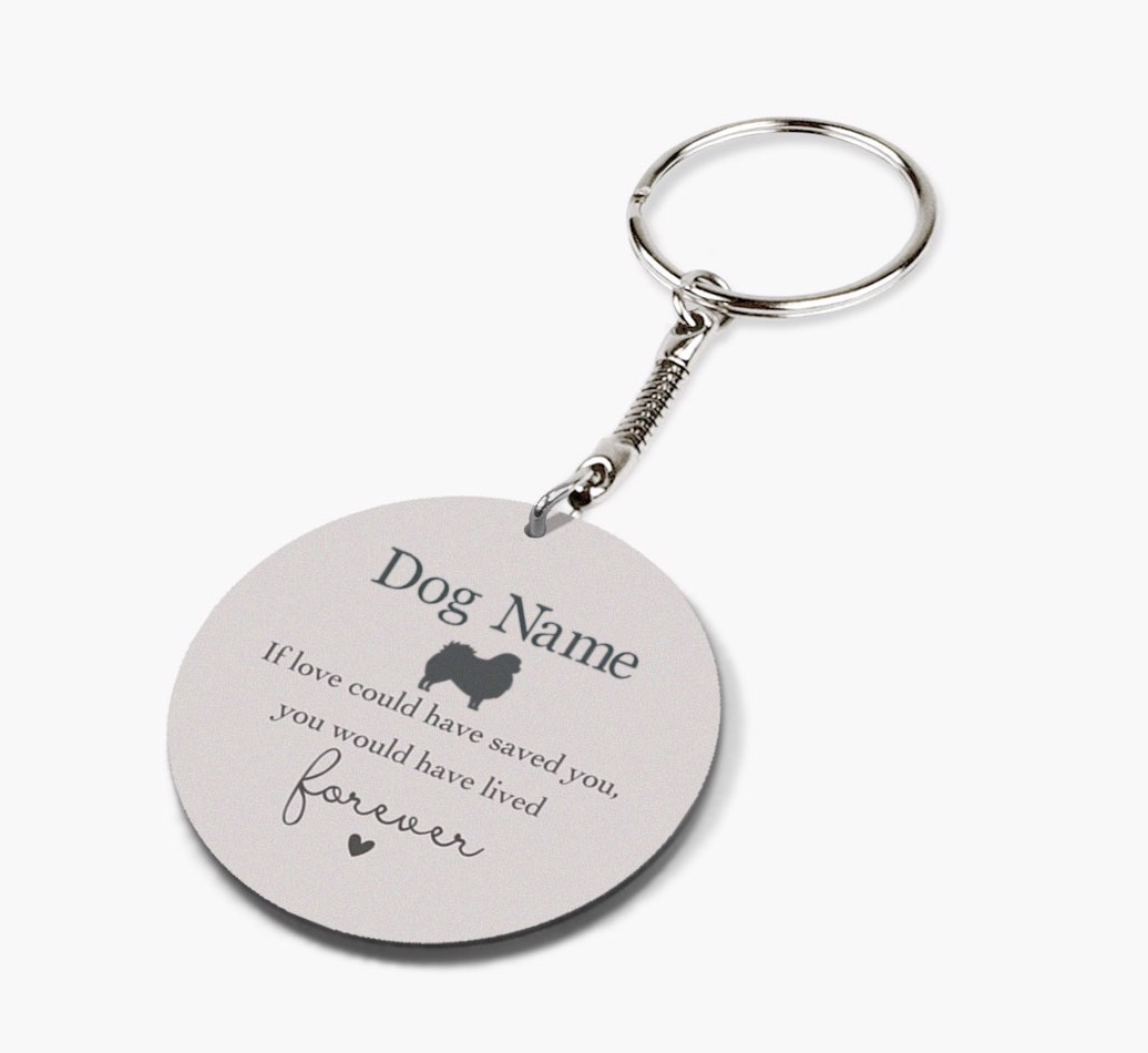 If Love Could Have Saved You: Personalized {breedFullName} Double-Sided keychain