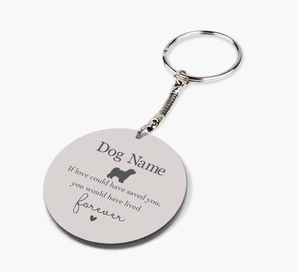 If Love Could Have Saved You: Personalized {breedFullName} Double-Sided keychain