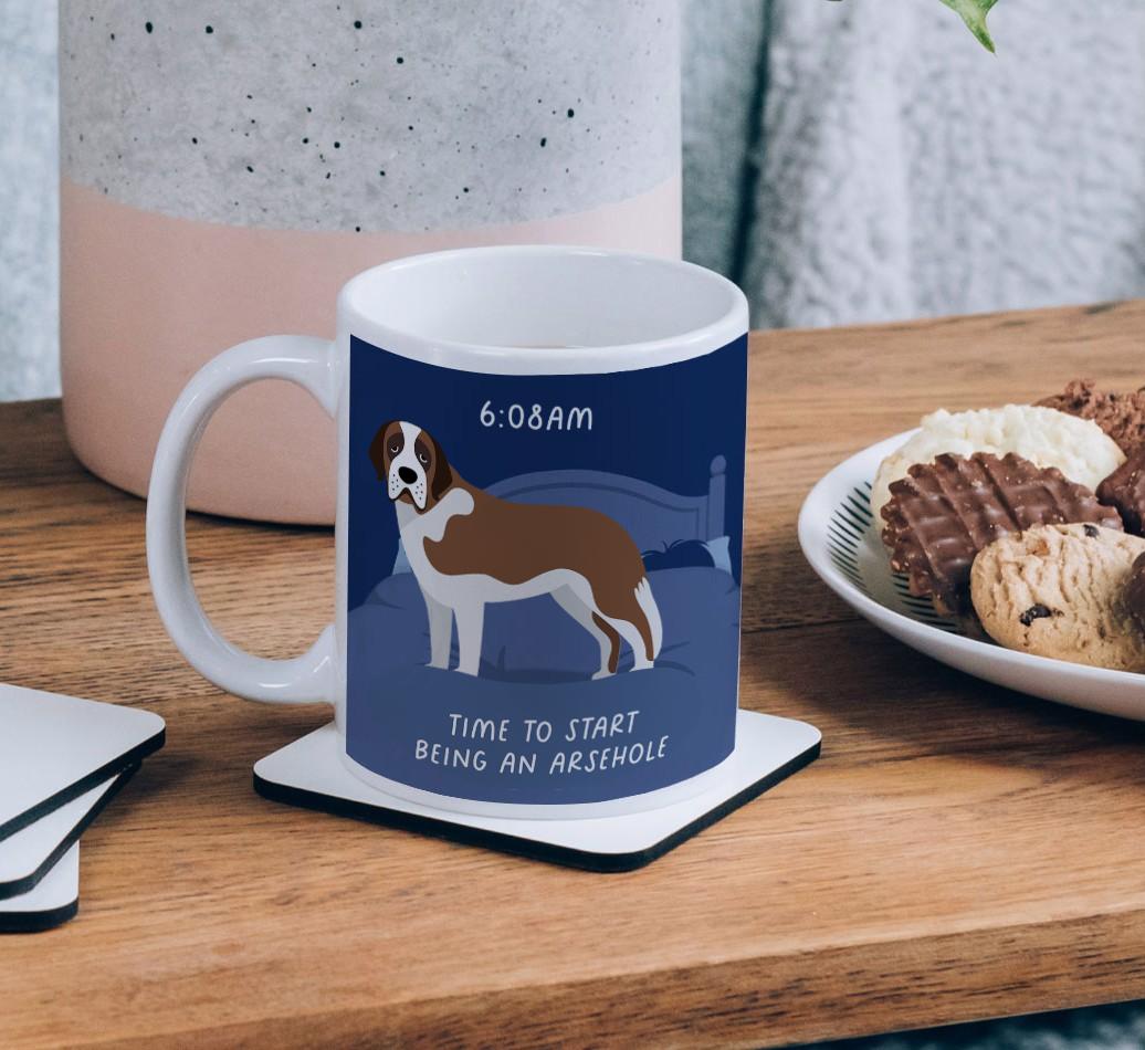 Time to Start: Personalised {breedCommonName} Mug