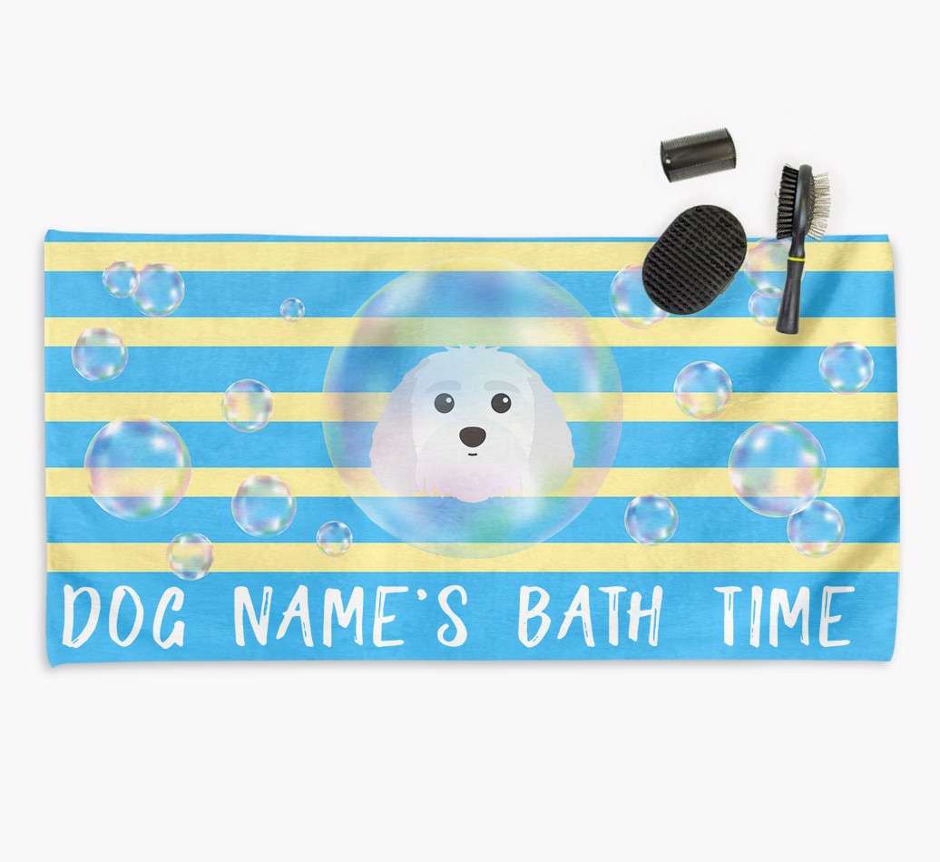 'Bathtime' Personalised Towel for your {breedCommonName}