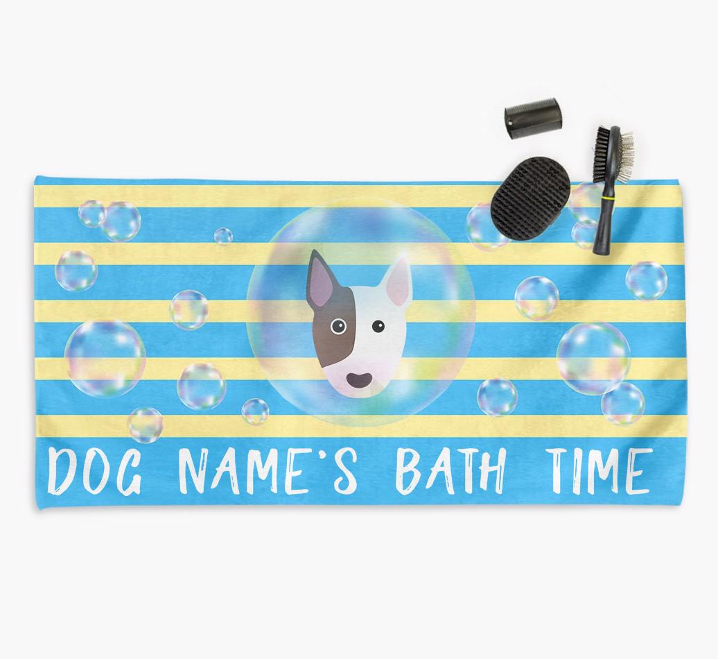 'Bathtime' Personalized Towel for your {breedCommonName}