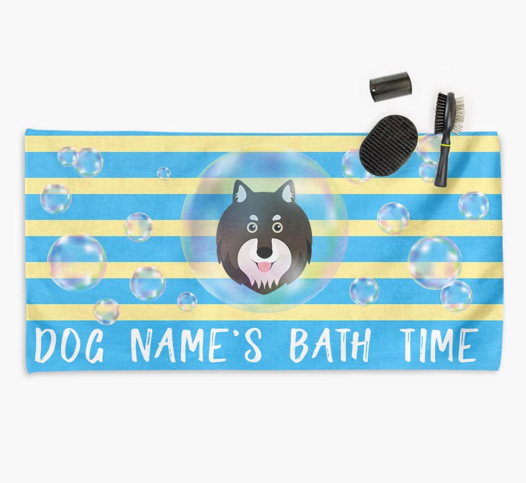 'Bathtime' Personalized Towel for your {breedCommonName}