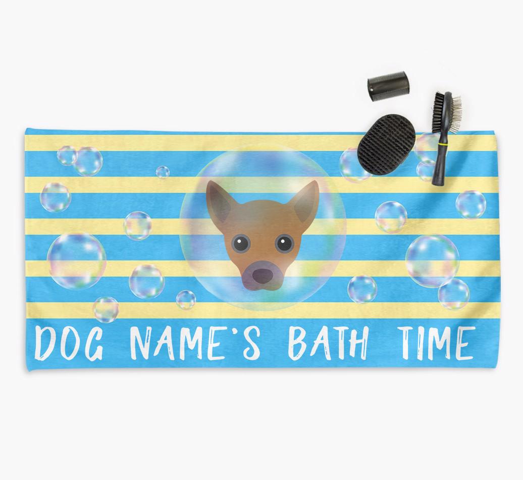 'Bathtime' Personalised Towel for your {breedCommonName}