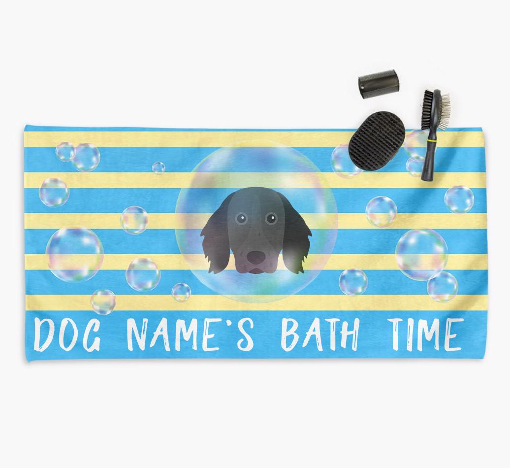 'Bathtime' Personalized Towel for your {breedCommonName}