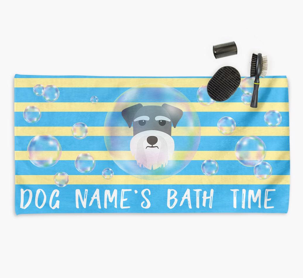 'Bathtime' Personalized Towel for your {breedCommonName}