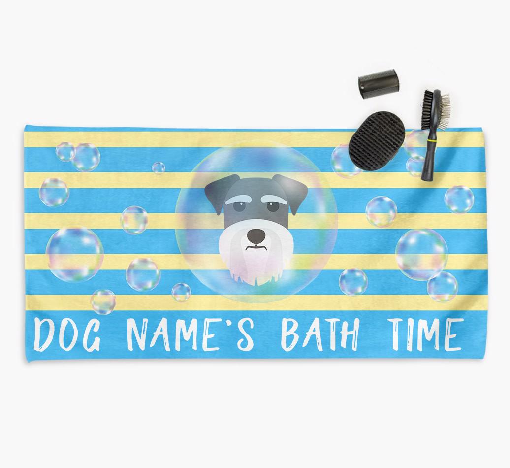 'Bathtime' Personalized Towel for your {breedCommonName}