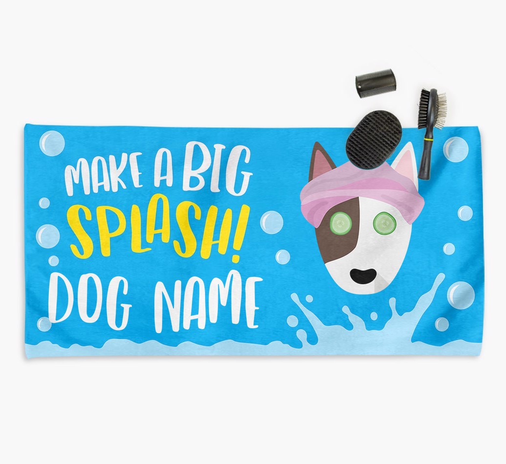 Personalised 'Make a BIG Splash' Towel for your {breedCommonName}
