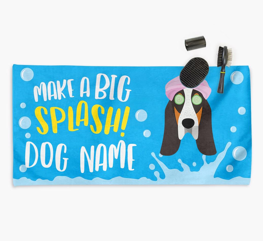 Personalised 'Make a BIG Splash' Towel for your {breedCommonName}