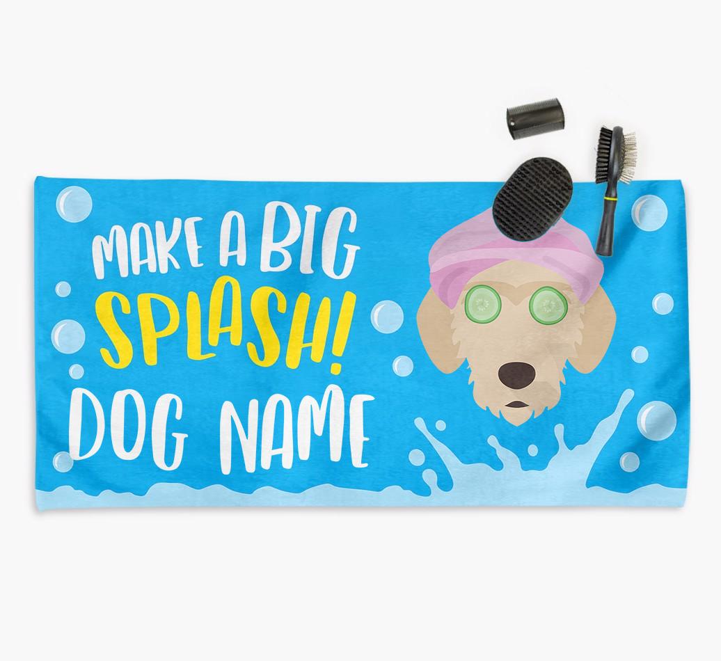 Personalised 'Make a BIG Splash' Towel for your {breedCommonName}