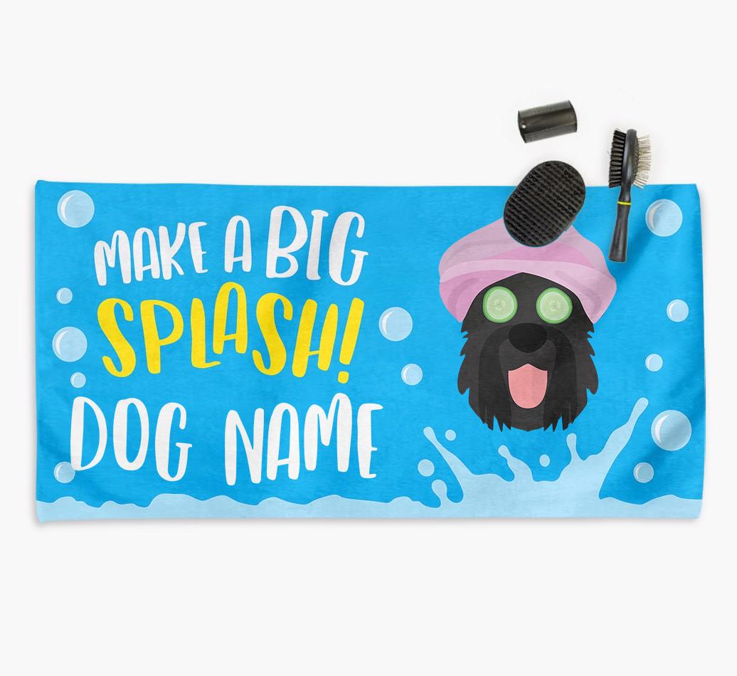 Personalised 'Make a BIG Splash' Towel for your {breedCommonName}