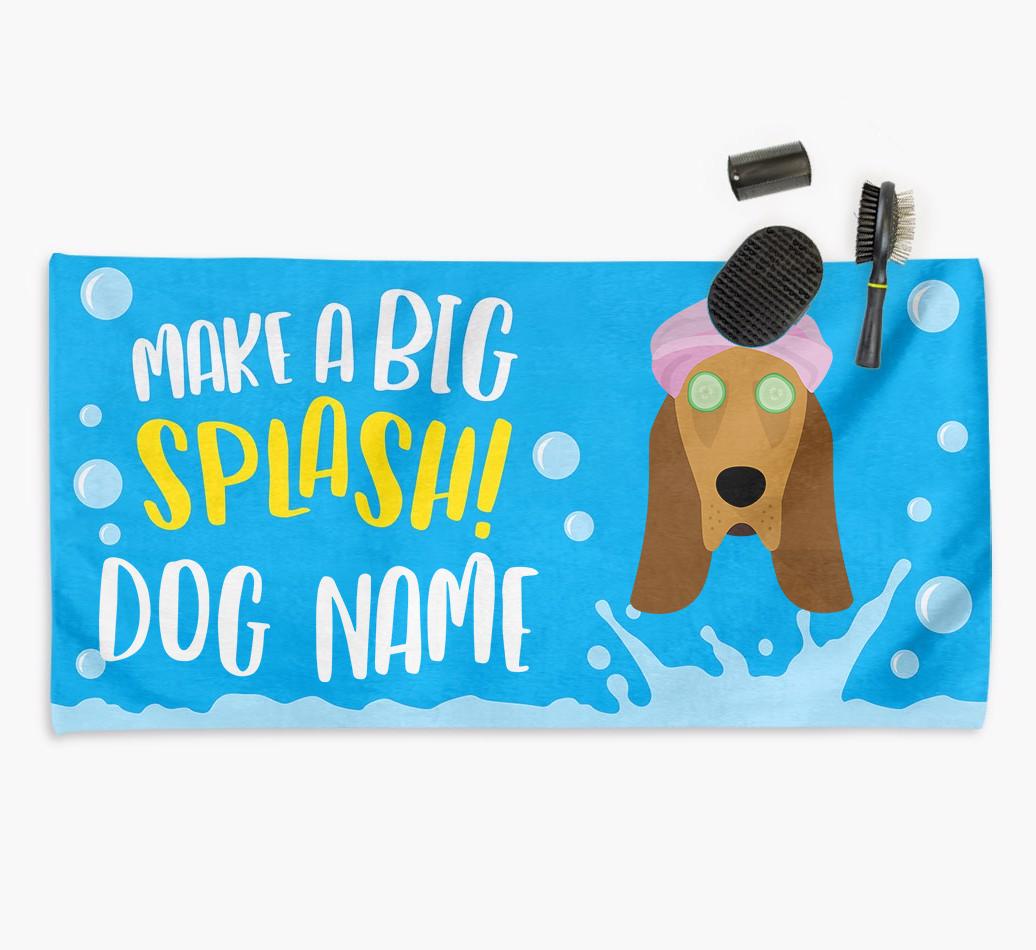 Personalised 'Make a BIG Splash' Towel for your {breedCommonName}