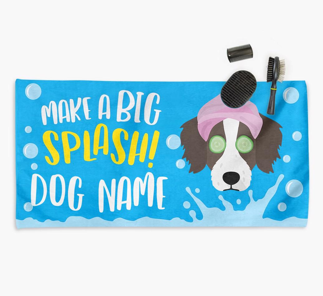 Personalised 'Make a BIG Splash' Towel for your {breedCommonName}