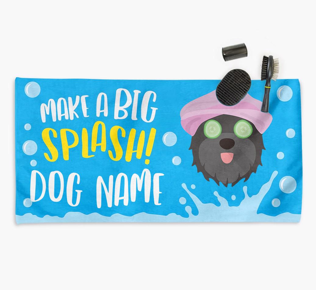 Personalised 'Make a BIG Splash' Towel for your {breedCommonName}