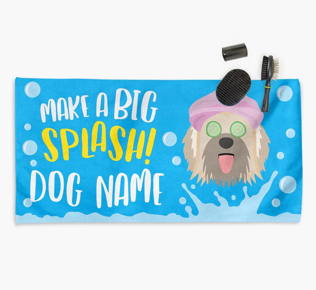 Personalised 'Make a BIG Splash' Towel for your {breedCommonName}
