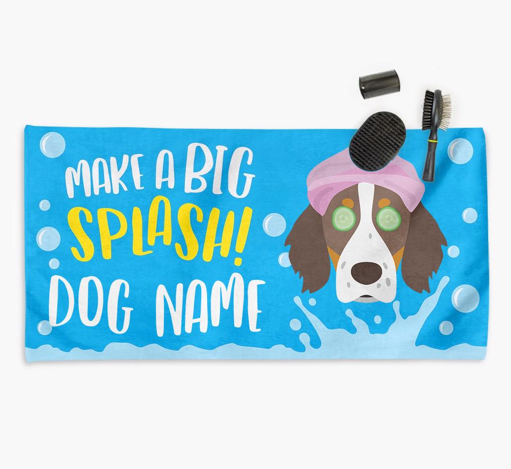 Personalised 'Make a BIG Splash' Towel for your {breedCommonName}