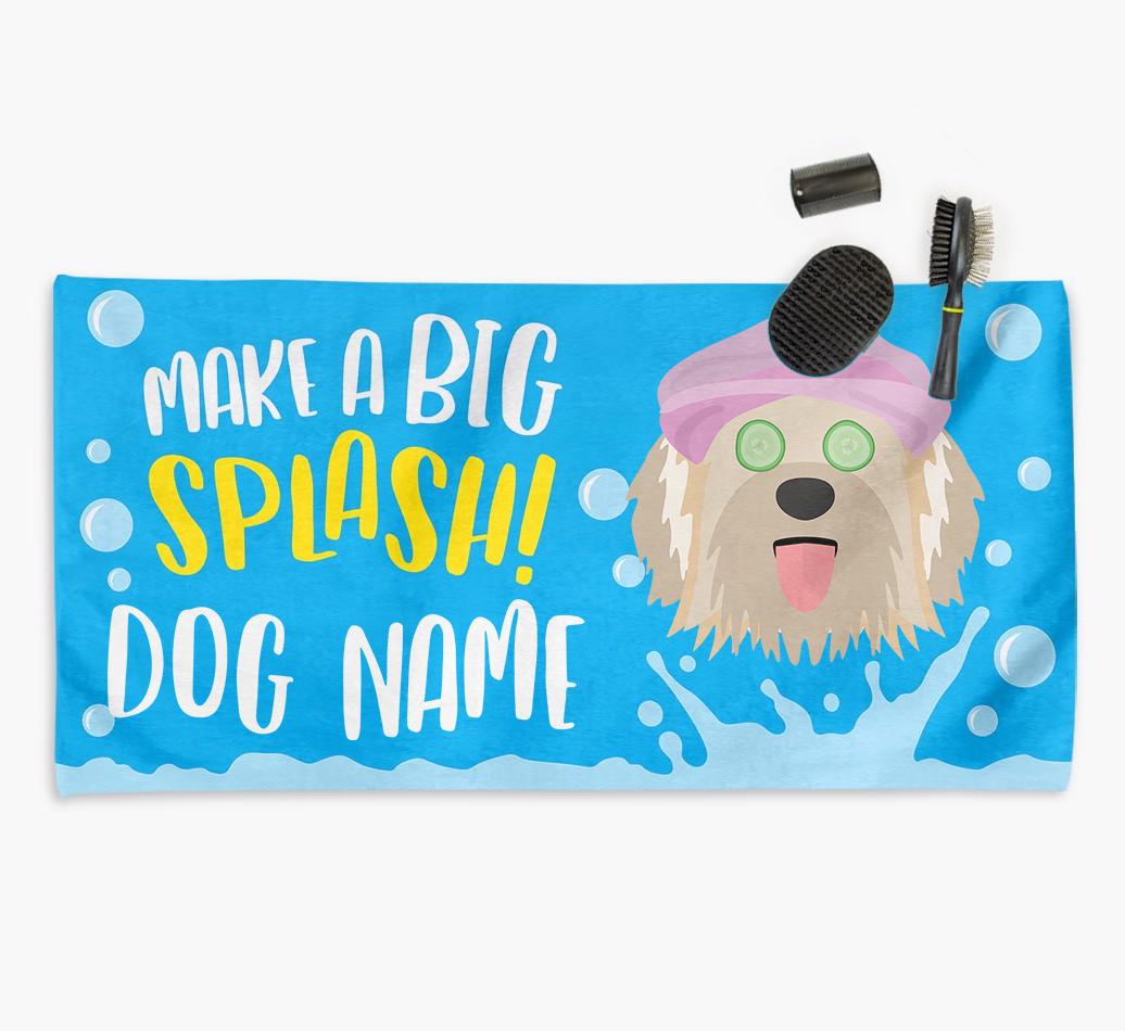 Personalised 'Make a BIG Splash' Towel for your {breedCommonName}