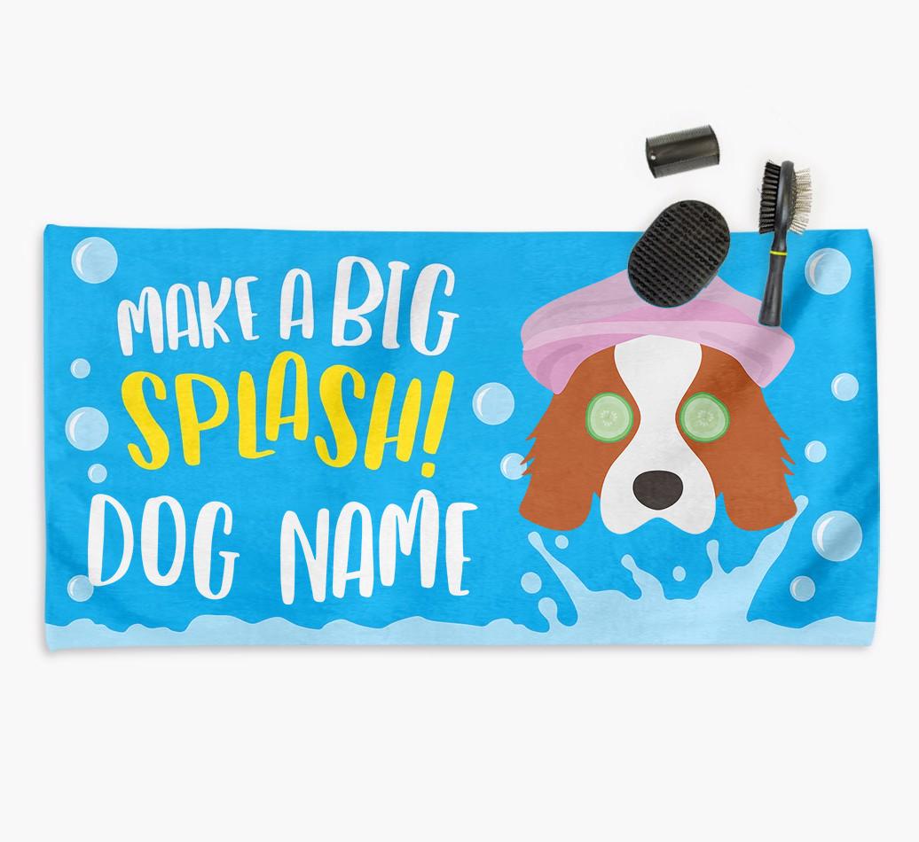 Personalised 'Make a BIG Splash' Towel for your {breedCommonName}