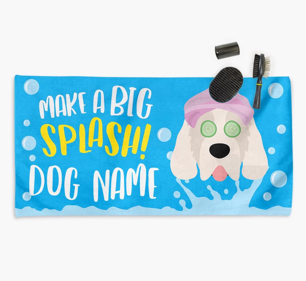 Personalised 'Make a BIG Splash' Towel for your {breedCommonName}