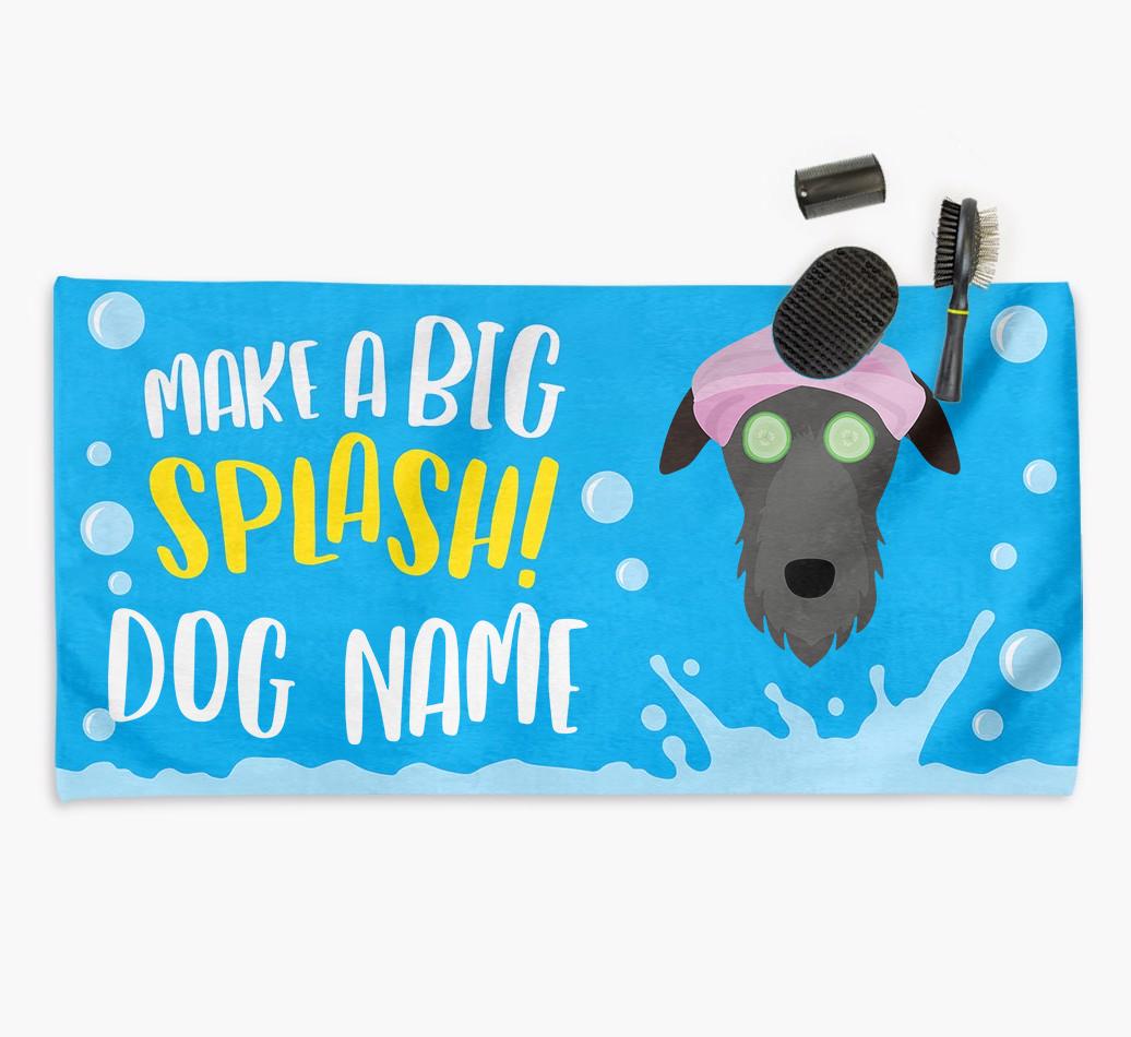 Personalised 'Make a BIG Splash' Towel for your {breedCommonName}
