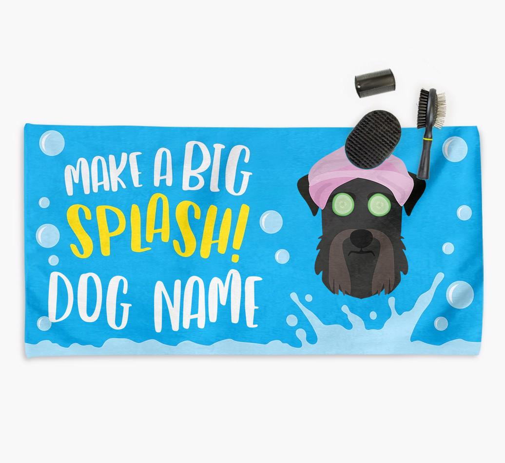 Personalised 'Make a BIG Splash' Towel for your {breedCommonName}