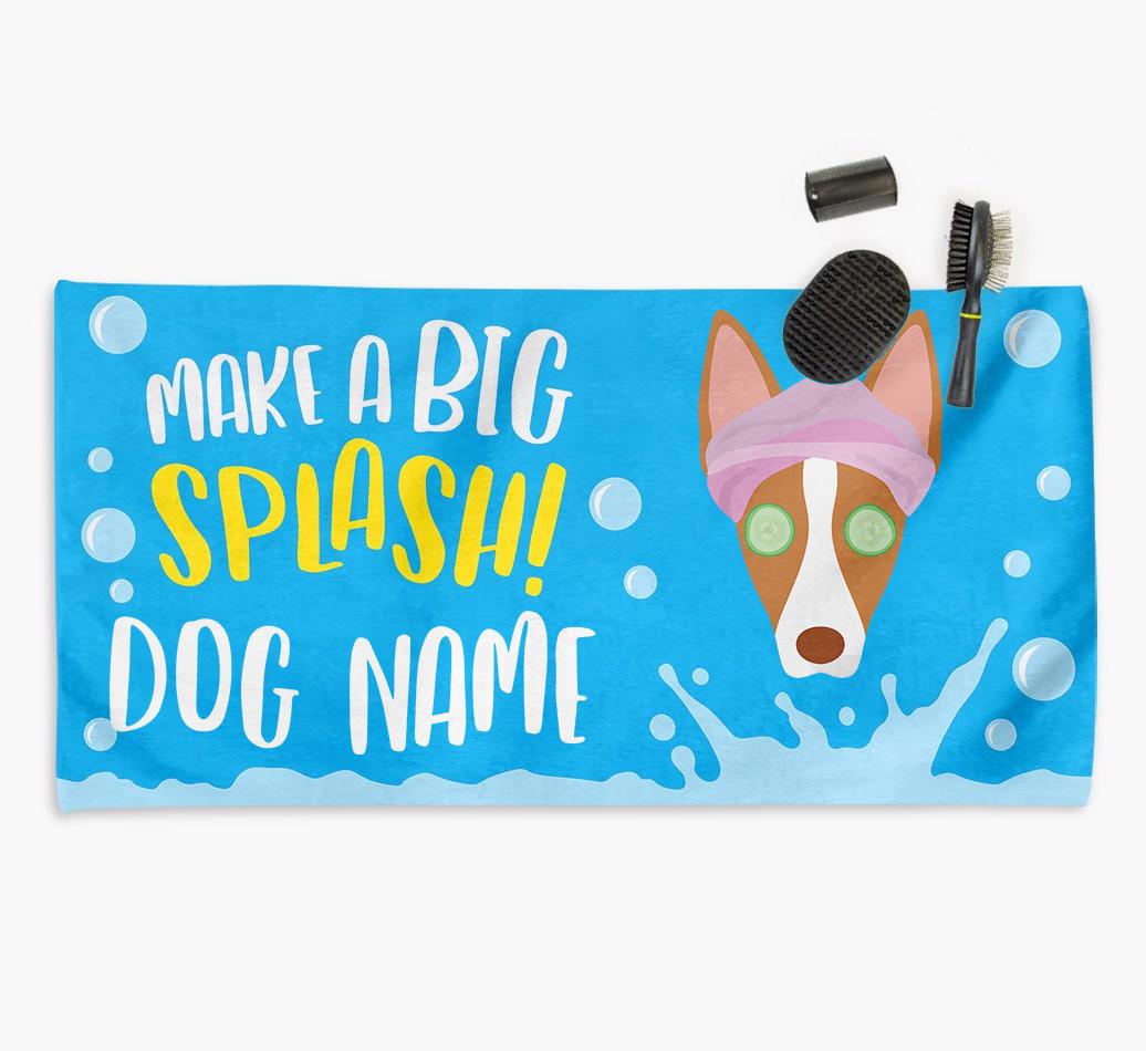 Personalised 'Make a BIG Splash' Towel for your {breedCommonName}