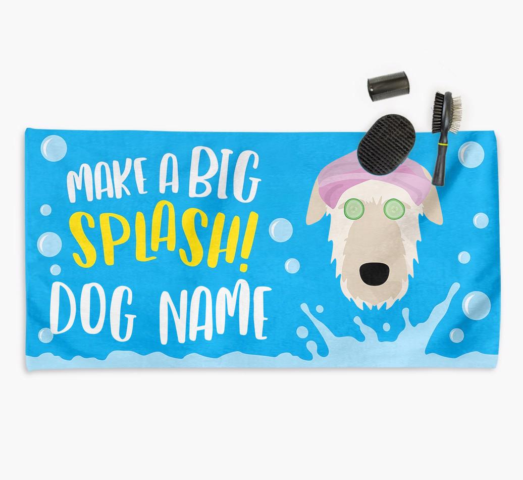 Personalised 'Make a BIG Splash' Towel for your {breedCommonName}